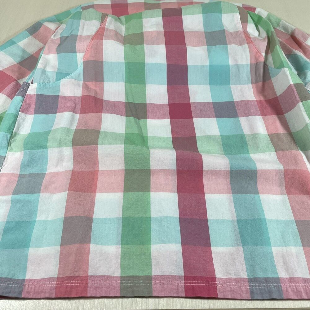 Womens Columbia PFG Super Bonehead Dress Size Small Plaid Tie - Picture 12 of 13